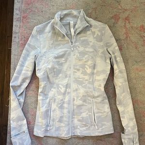 Lululemon white camo define jacket